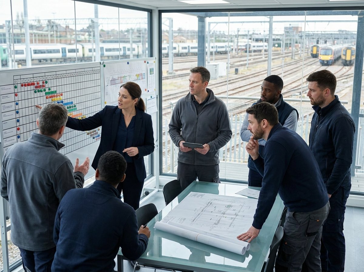Rail project team coordinating programme delivery